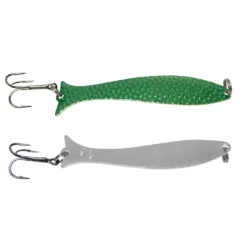 Mooselook 1Medium Wobbler Spoon 3-1-8- 1-4oz Candy Apple Green Nwkl