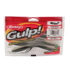 Berkley Gulp Minnow, 4 8Pk, Emerald Shiner