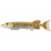 Juvenile Pike Fishing Lure, Swimbait, Gold/Metallic